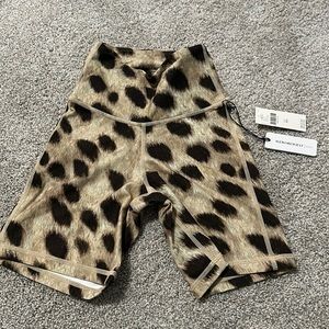 NWT We Wore What Animal Print Bike Shorts
